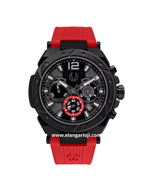 CHRIST VERRA CV 53604G-36 BLK/RED Rubber Strap