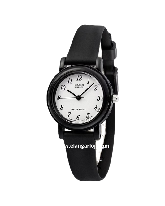 CASIO LQ-139BMV-1BLDF White Dial Black Rubber Band
