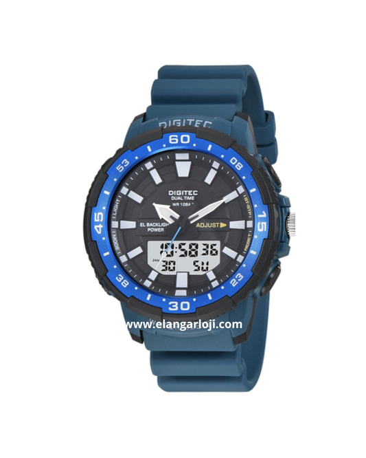 DIGITEC DG-2180-BL-4W Dual Time Rubber