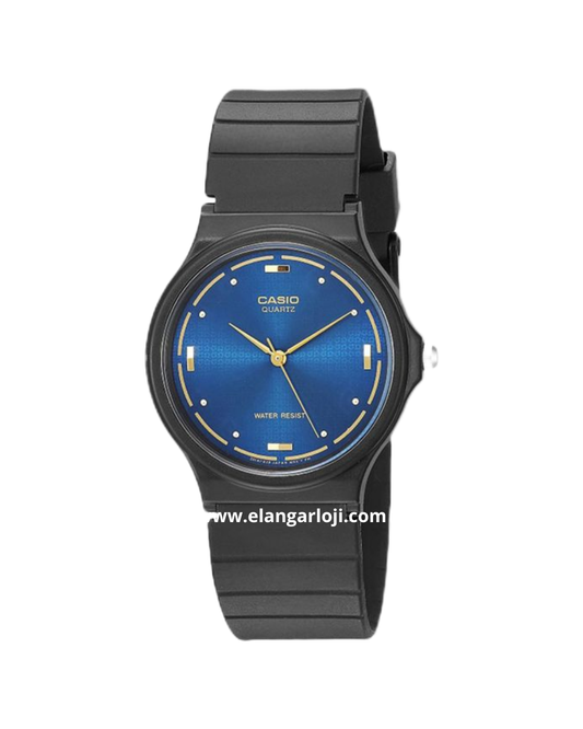 CASIO MQ-76-2ALDF Ladies Blue Dial Black Resin Strap