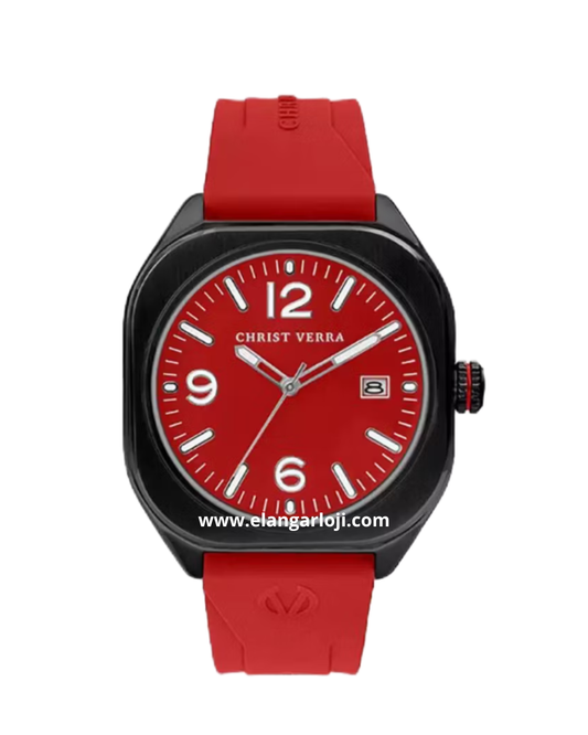 CHRIST VERRA CV 12150G-36 RED Red Rubber Strap