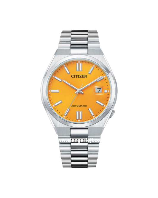 Jam Tangan Pria CITIZEN TSUYOSA NJ0151-88Z Silver Dial Orange Automatic