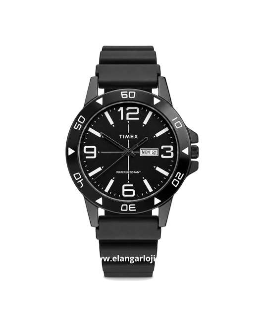 TIMEX TW2Y97500.T6 Full Black Rubber Strap