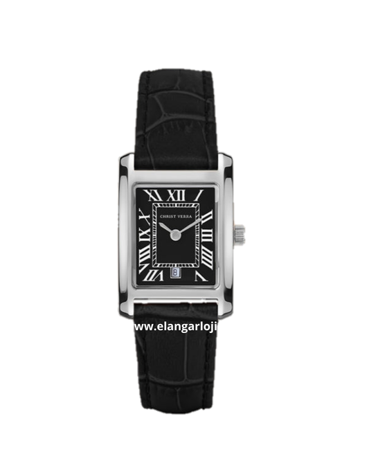 CHRIST VERRA CV 110617L-21 BLK Leather Strap
