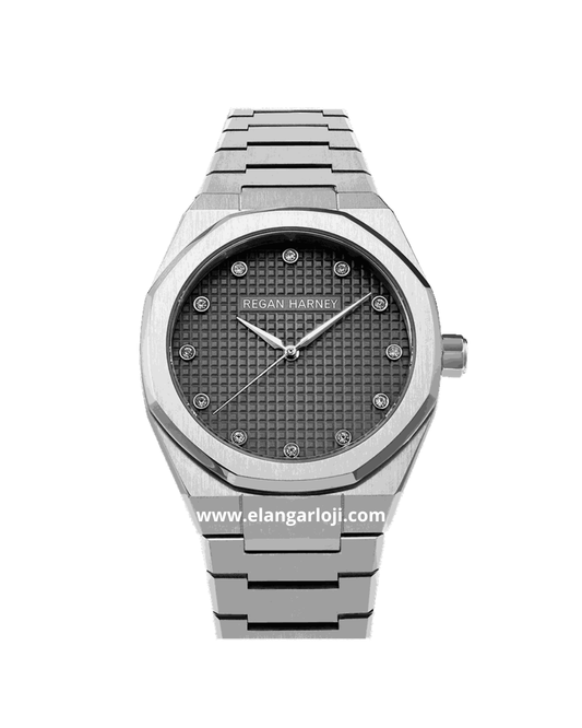 REGAN HARNEY MOISSANITE REGAL RH010-02 Silver Dial Gray Stainless Steel