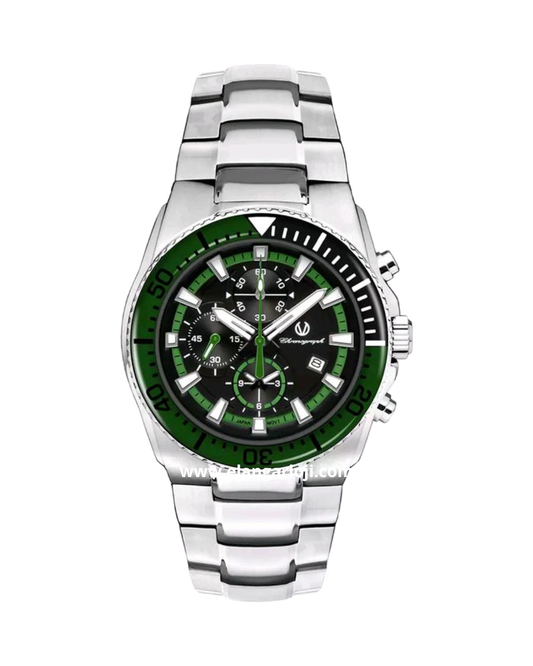 CHRIST VERRA CV 209450G-11 GRN Silver Dial Green Stainless Steel