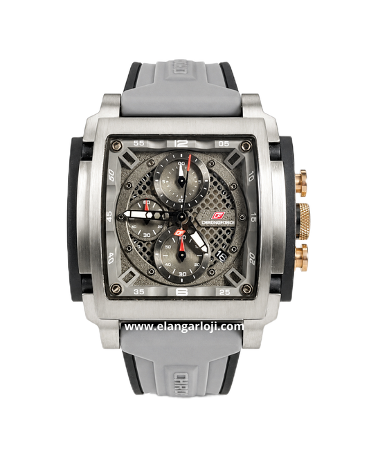 CHRONOFORCE CF-5332G-2 Grey Rubber Strap