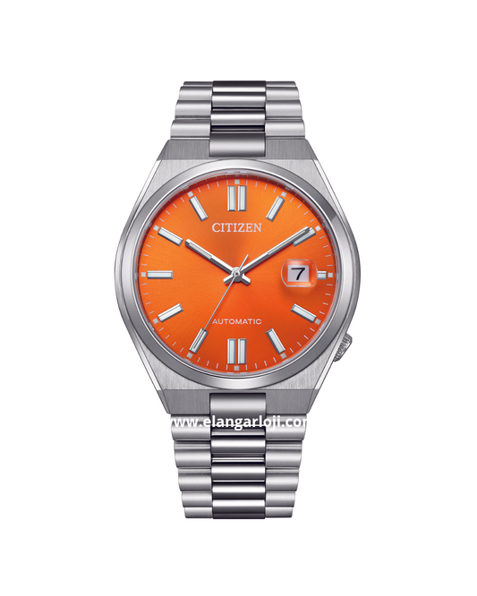 CITIZEN TSUYOSA NJ0151-88Z Automatic Men Tsuyosa Orange Dial Stainless Steel Strap