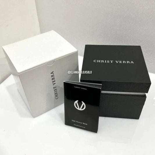 Jam Tangan Cowok Christ Verra CV 209450G-11 BLK STAINLESS ORIGINAL